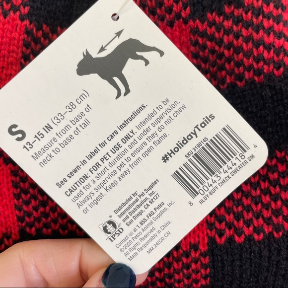 Holiday Tails Dog Gingham Dog Sweater Vest Red And Black Poshmark